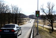 Speed enforcement and display equipment in Smiltenė