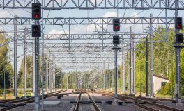 Railway overhead  contact line