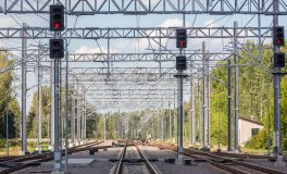 Railway overhead  contact line